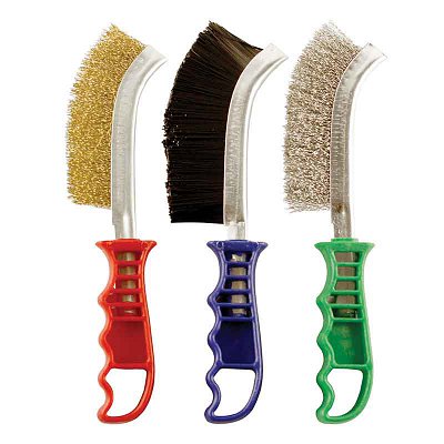 Abracs general purpose brass-dipped scratch brush