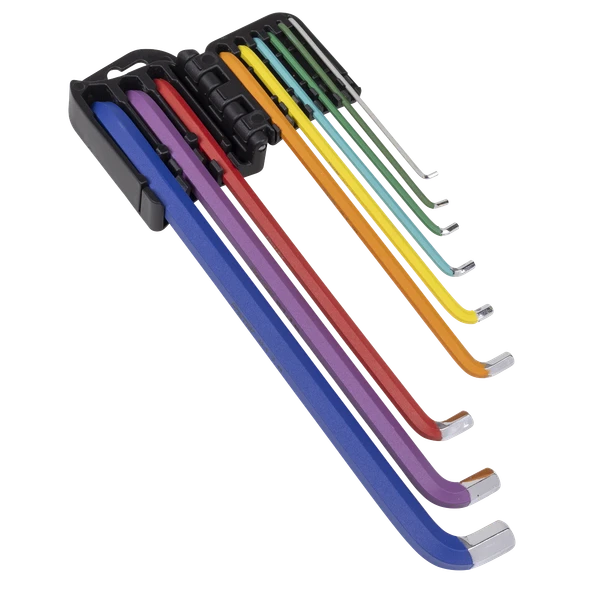 Sealey Premier Extra-Long Stubby Element Hex Key Set 9pc AK71740