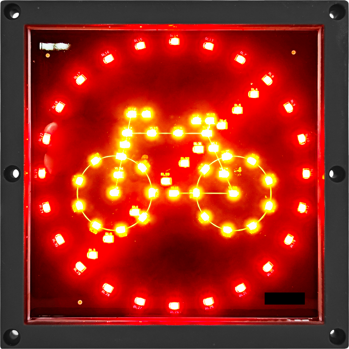 10-30v LED Cycle Warning Light, ECE R10, IP68