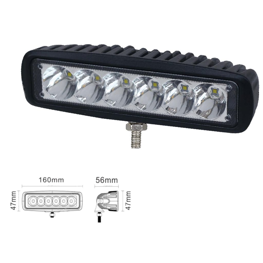 VSWD WL601 18W rectangular LED spot work lamp