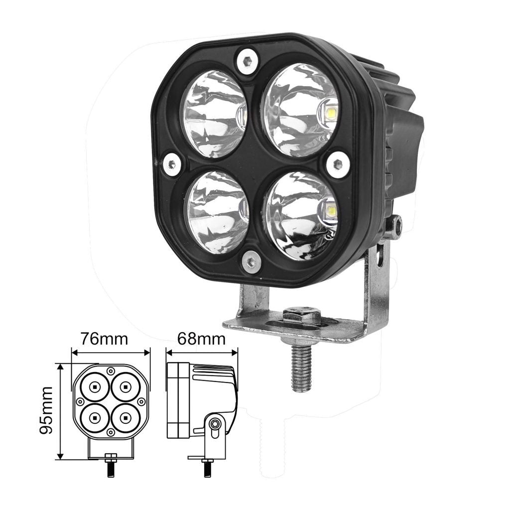 VSWD WL619 40W mini square LED flood work lamp