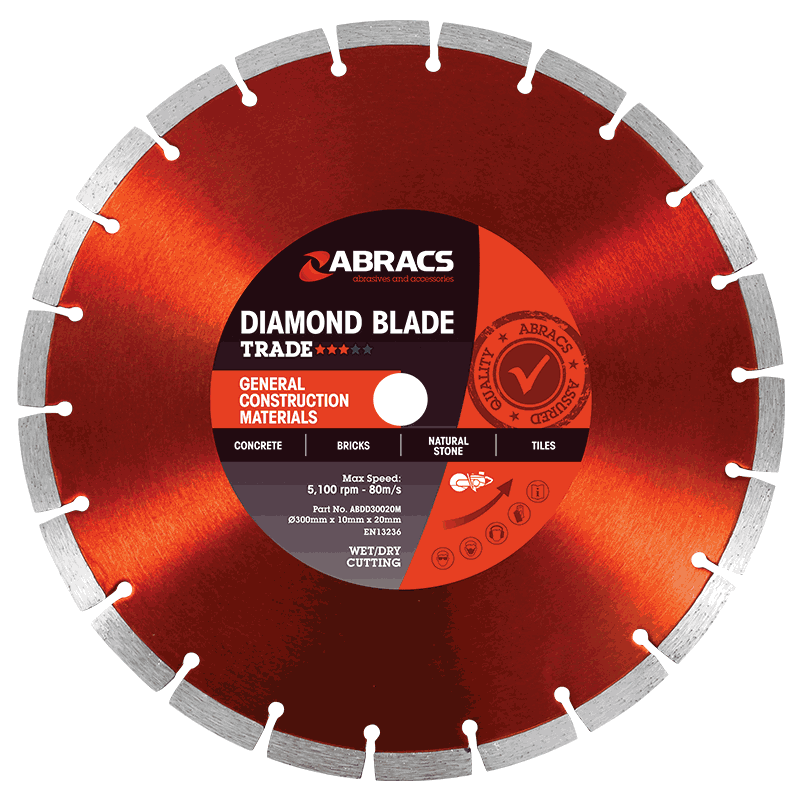 Abracs Trade 300mm general construction materials diamond blade ABDD30020M