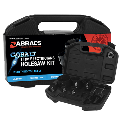 Abracs ABHSCKIT11 11 piece M42 cobalt holesaw kit
