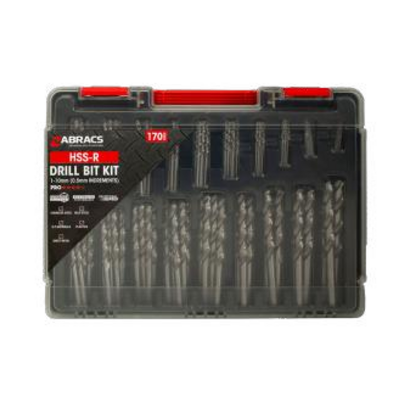 Abracs DBHSSKIT170 170-piece HSS-R drill bit set