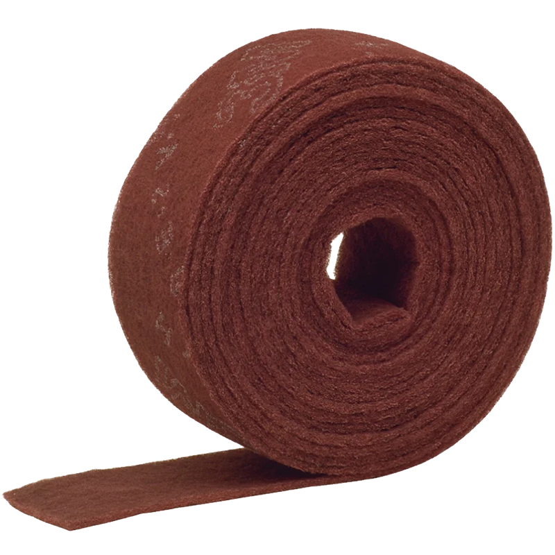 Abracs NWR10010MAR maroon medium non-woven abrasive roll 100mm x 10m