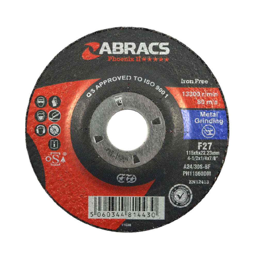 Abracs Phoenix II metal grinding discs