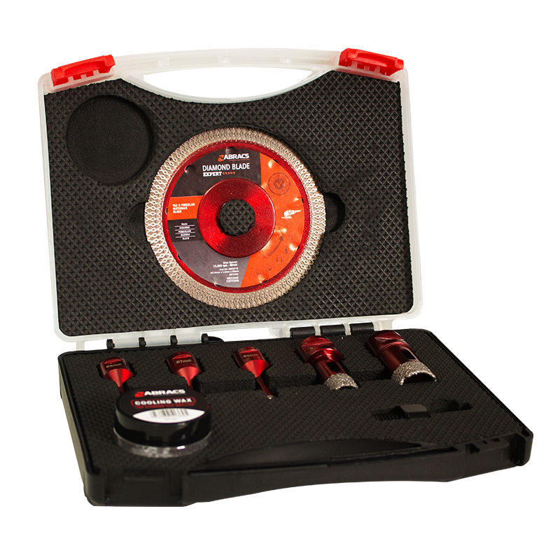 Abracs TDM14SET8 8-piece M14 tile drill and blade set