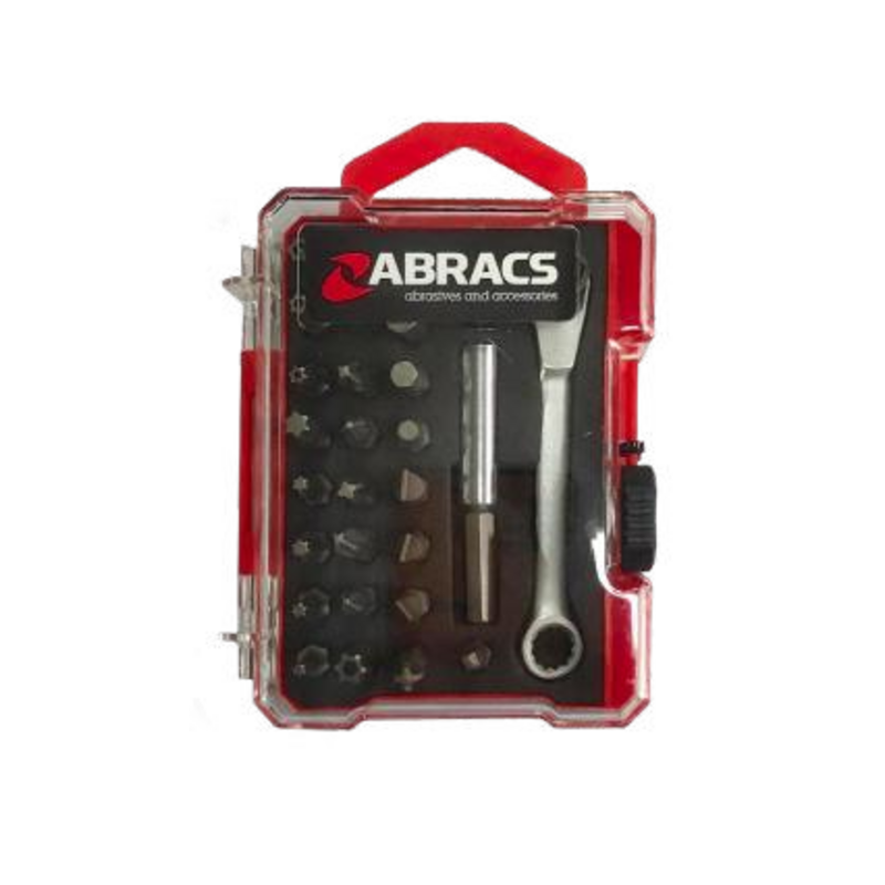 Abracs TXSET29 29-piece screwdriver bit and ratchet set
