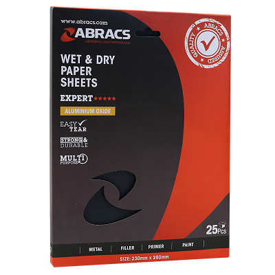 Abracs wet and dry paper sheets