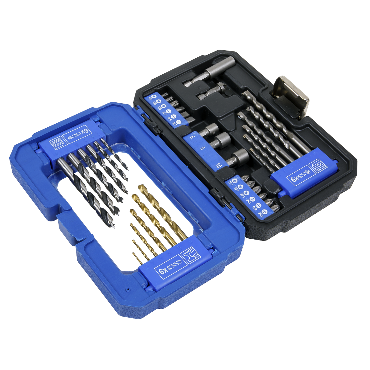Sealey AK3735 Drill & Bit Accessory Set – 35 Piece