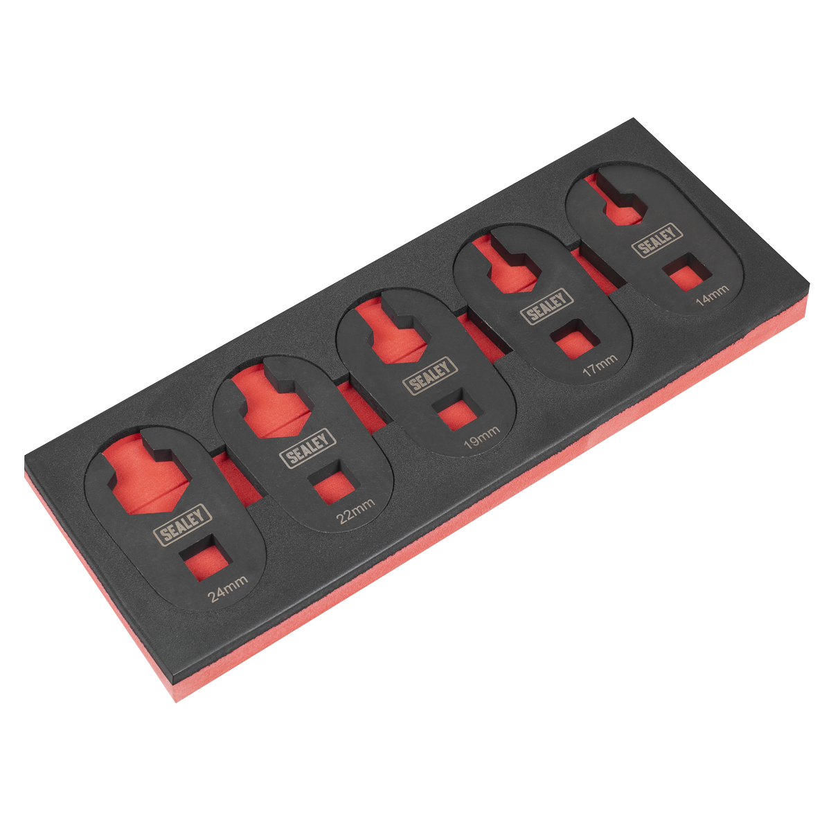 Sealey SX0329 limited access crow foot spanner set 5 piece