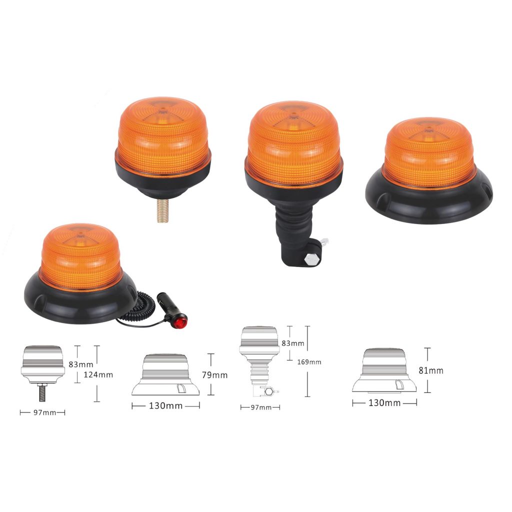 VSWD 255 Airport Approved Amber LED Beacon