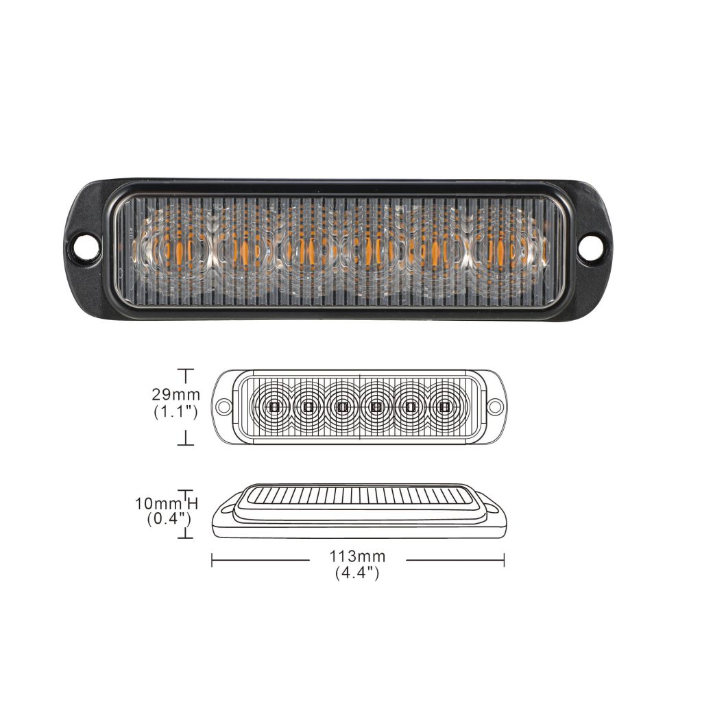 VSWD 711 amber LED strobe