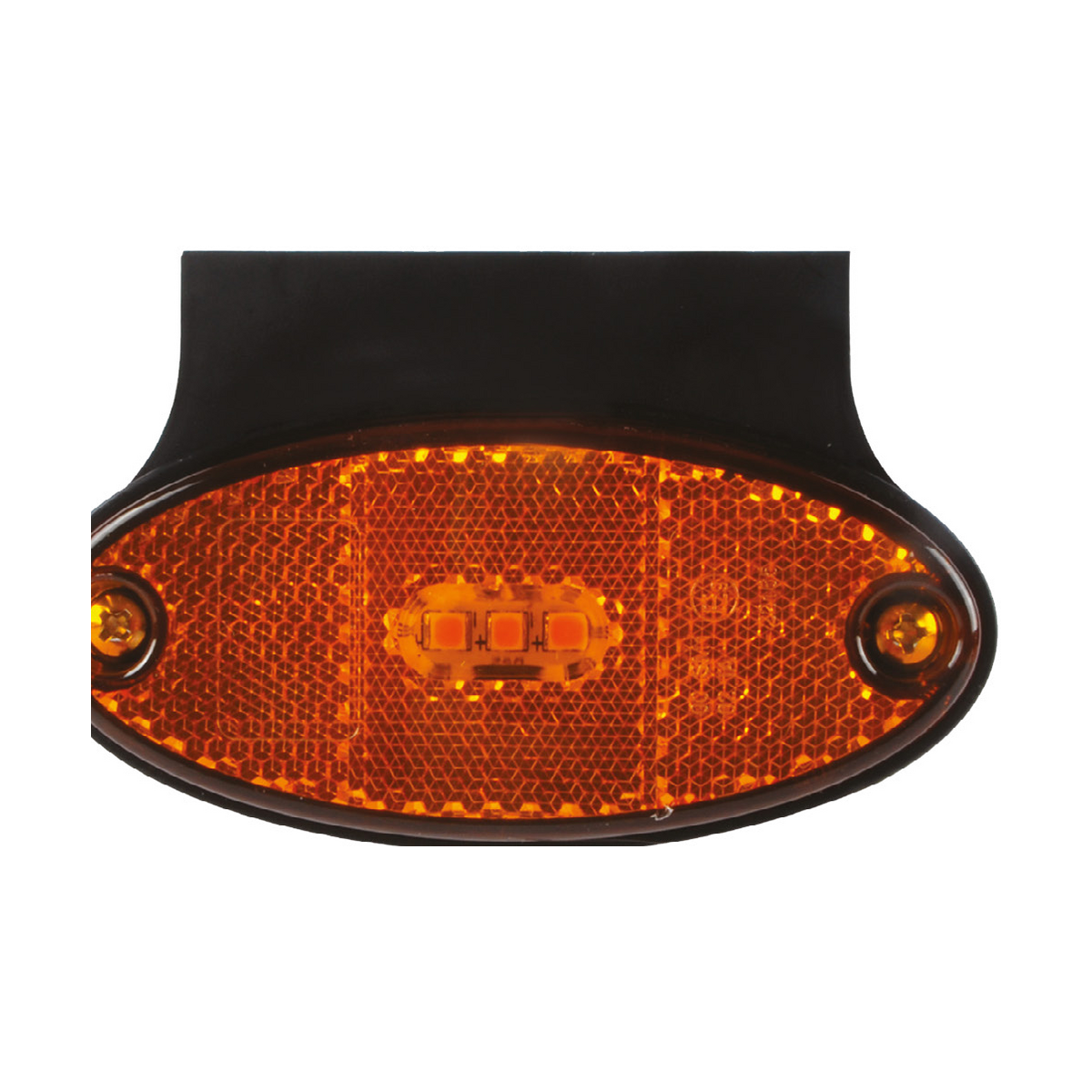 VSWD 848 oval amber LED side marker and reflector with AMP connector