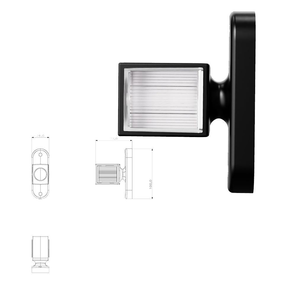 VSWD 871 short triple marker light pair