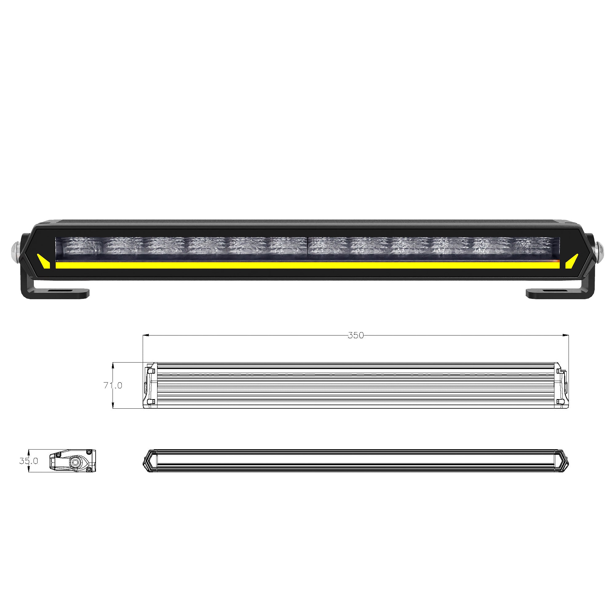 VSWD Odyssey 13.8 inch LED off-road light bar