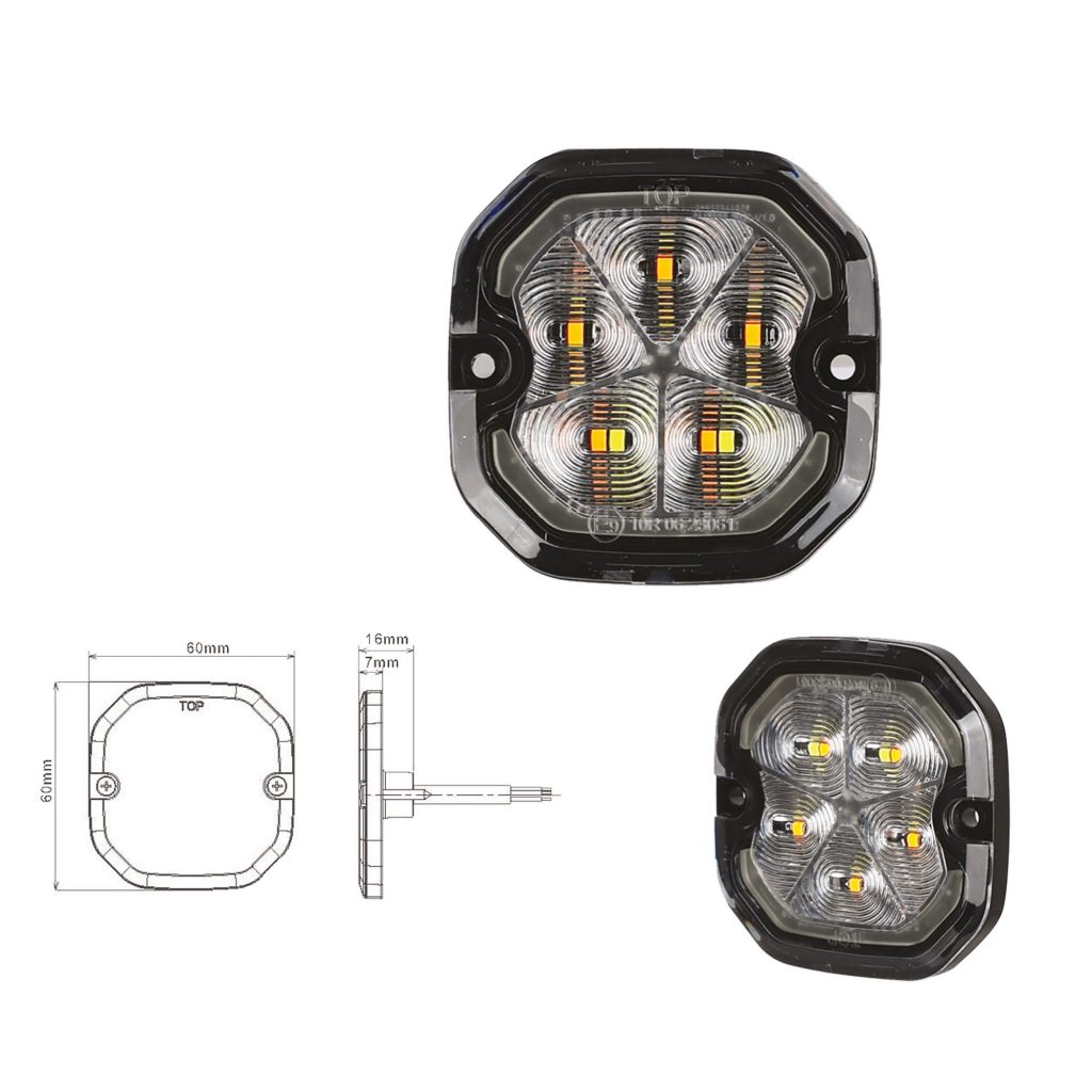 VSWD S500 flat LED strobe range