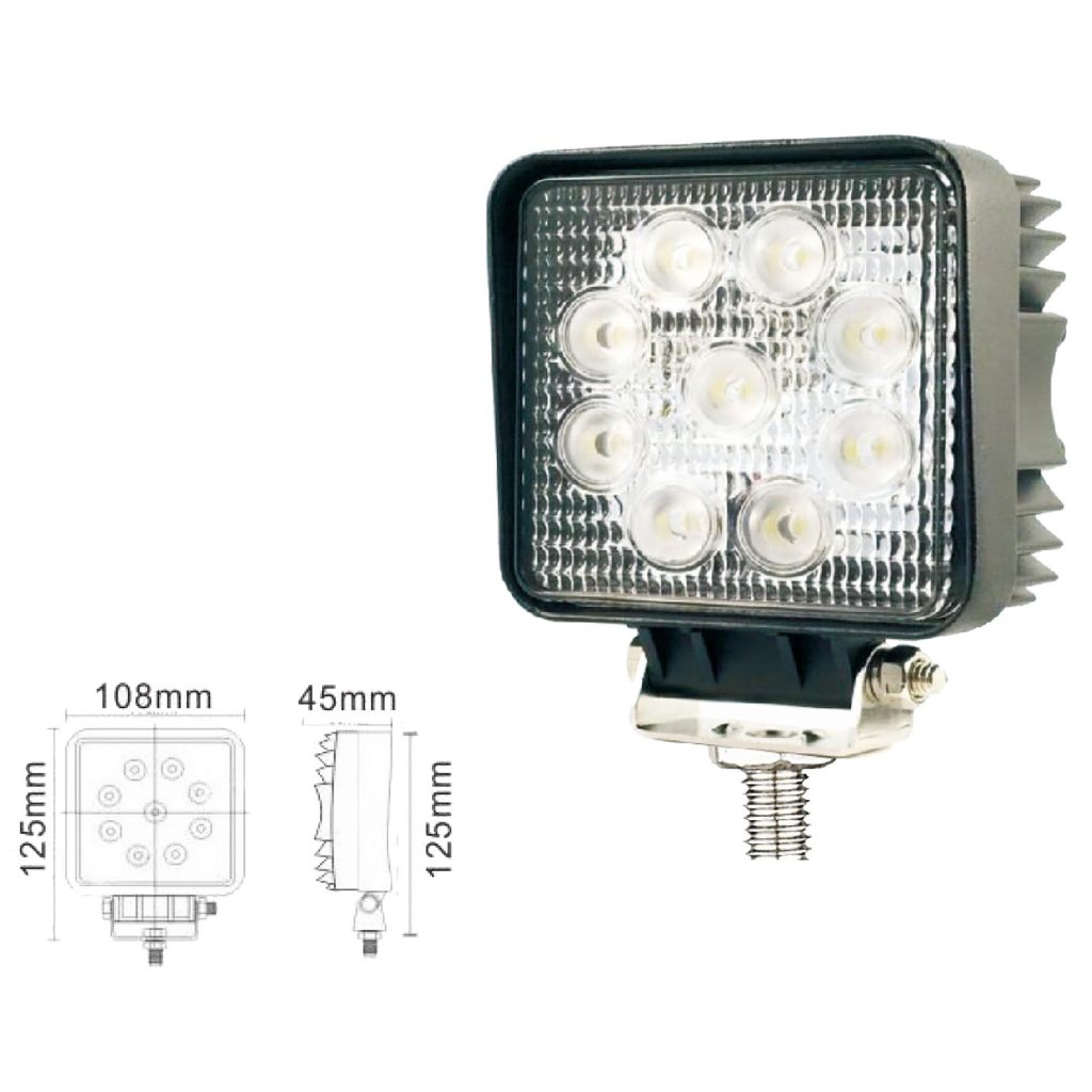 VSWD WL602 27W square LED flood work lamp