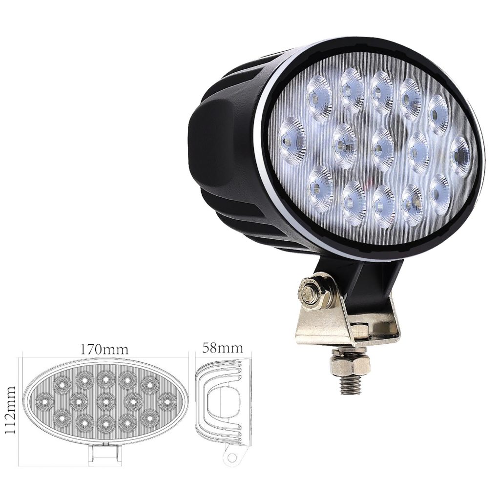 VSWD WL614 75W oval LED flood work lamp