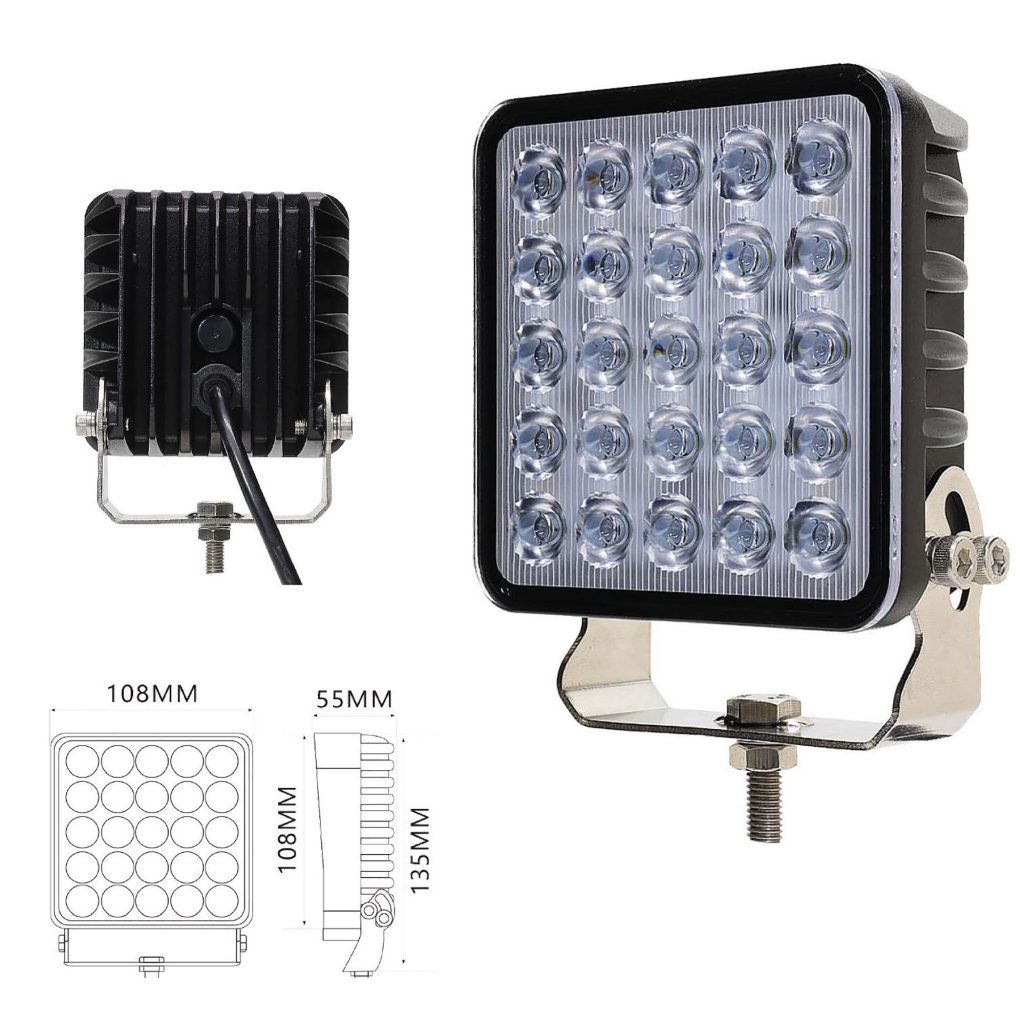 VSWD WL615 75W square LED flood work lamp